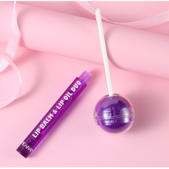 Clearance - 2 in 1 Lip Balm & Lip Oil Duo - Picture 1 of 13